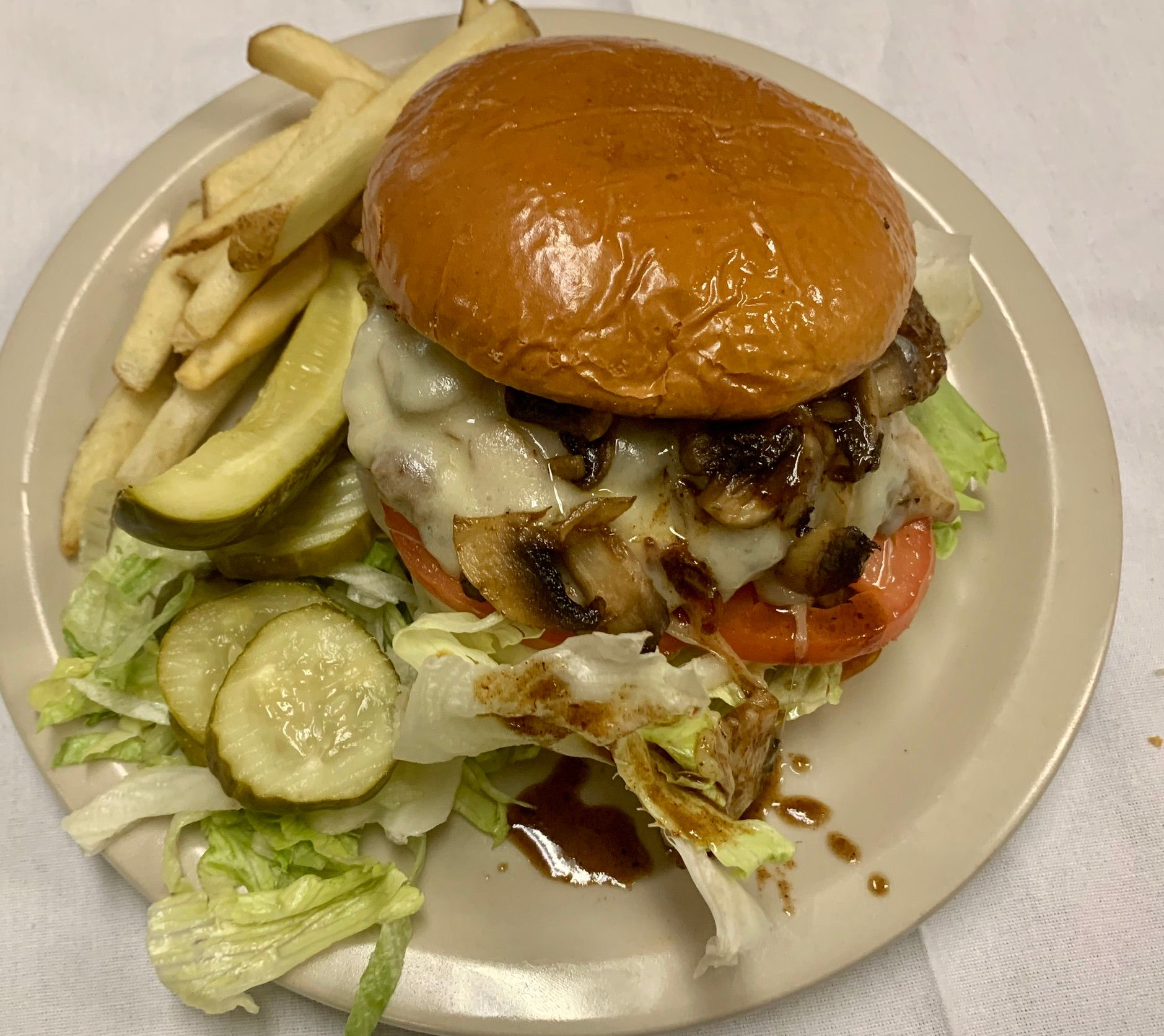 Shrooms & Swiss Burger